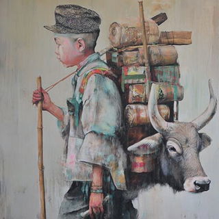Cloisonnekin style, Midjourney V7: traditional folk art