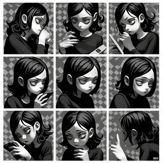 Chromolith Imperium style, Midjourney V7: black-and-white manga comic strip