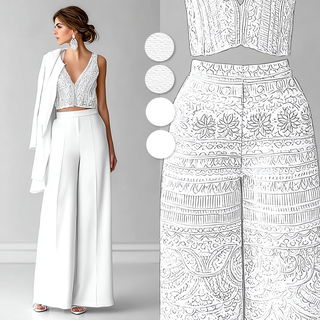 Monocalligraphism style, Midjourney V7: haute-couture fashion outfit