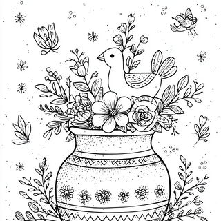 Monocalligraphism style, Midjourney V7: traditional folk art
