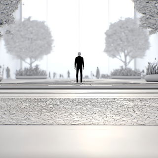 Monocalligraphism style, Midjourney V7: cinematic shot from sci-fi movie