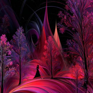 Apsara Coilfire style, Midjourney V7: retro fairy-tale illustration