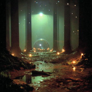 Fogmantle style, Midjourney V7: abstract 3D render