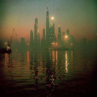 Fogmantle style, Midjourney V7: megacity with futuristic bioarchitecture