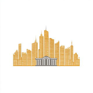 Riverdanse style, Midjourney V7: bold minimalist logo design for Istanbul city municipal services