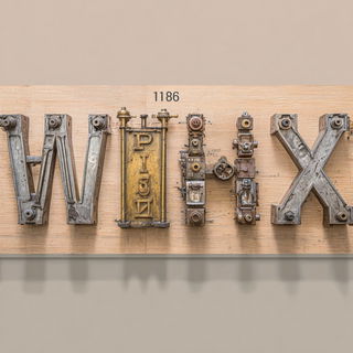 Riverdanse style, Midjourney V7: typographic composition with large letters