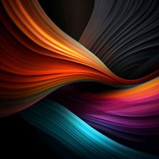 Ribbonlume Vector style, Midjourney V7: abstract 3D render