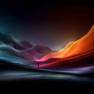 Ribbonlume Vector style, Midjourney V7: cinematic shot from sci-fi movie