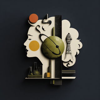 Sculptorider style, Midjourney V7: editorial illustration for popular scientific magazine cover