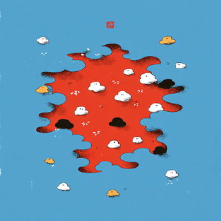 Red Sunspoke style, Midjourney V7: creative pattern composition