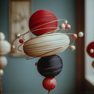 Tempergarden style, Midjourney V7: abstract 3D render
