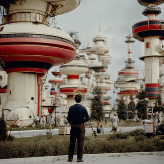 Tempergarden style, Midjourney V7: megacity with futuristic bioarchitecture