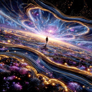 Stratoviolet style, Midjourney V7: editorial illustration for popular scientific magazine cover