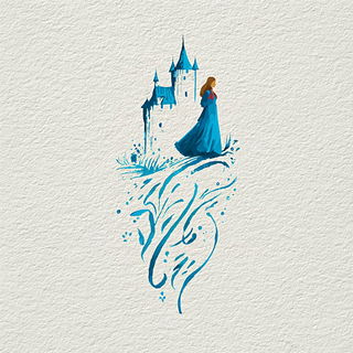 Paleoglyph style, Midjourney V7: retro fairy-tale illustration