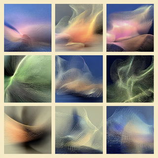 Ruinscan style, Midjourney V7: creative pattern composition