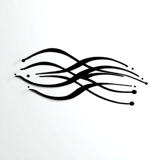 Inkwick Noctilith style, Midjourney V7: abstract 3D render