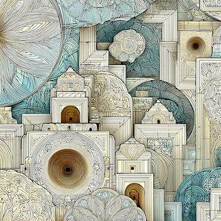 Cream Helix style, Midjourney V7: abstract 3D render
