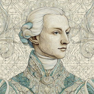 Cream Helix style, Midjourney V7: classical 18th-century oil painting