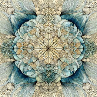 Cream Helix style, Midjourney V7: creative pattern composition