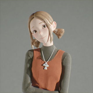 Terraced Toyworld style, Midjourney V7: photographic portrait of female protagonist