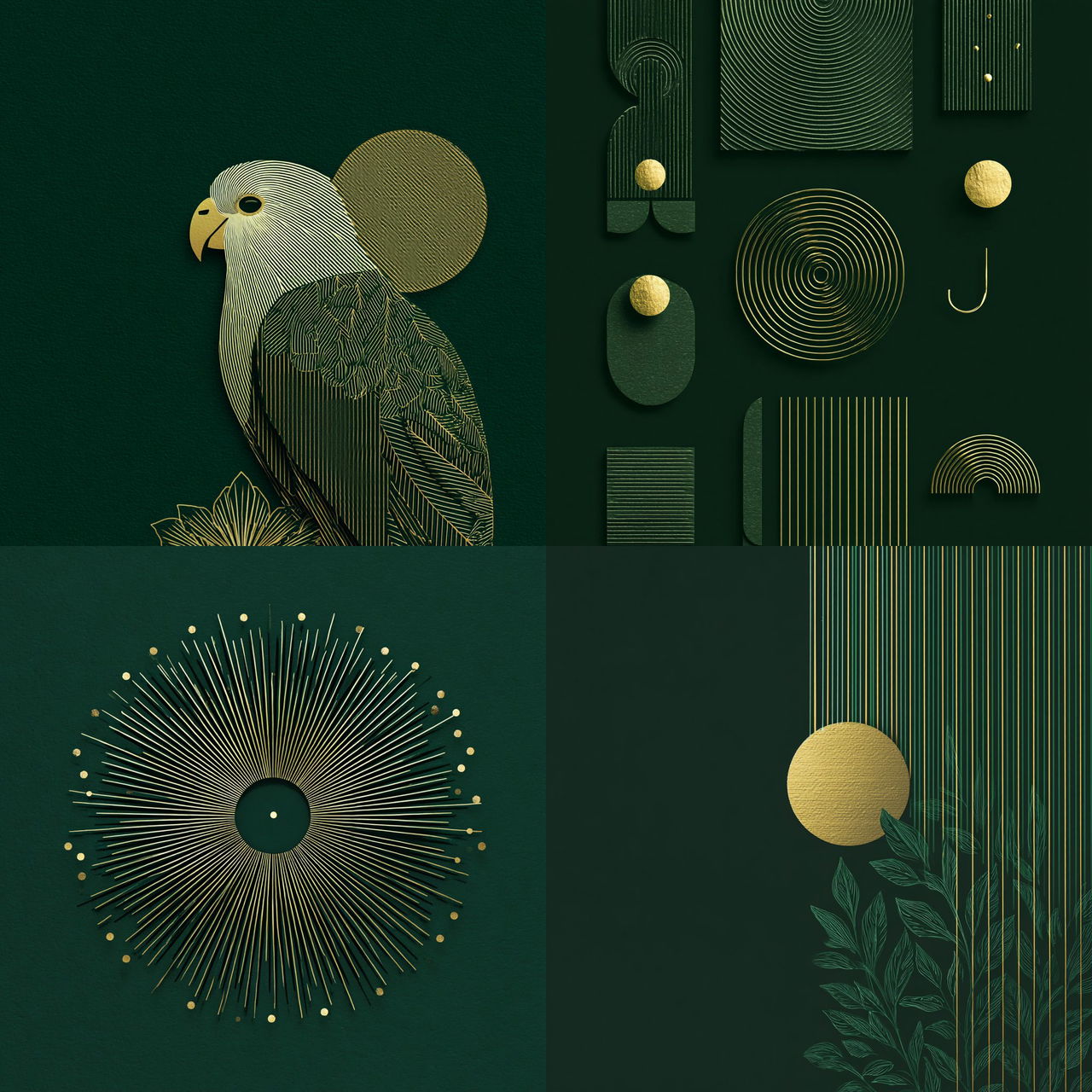 Giltglass Cosmography style, Midjourney V7, render 1 of 4