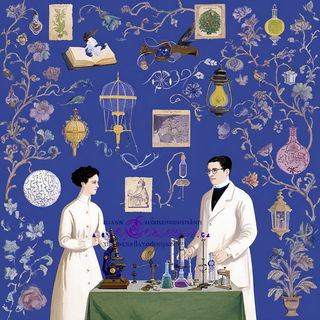 Floraloclasm style, Midjourney V7: editorial illustration for popular scientific magazine cover