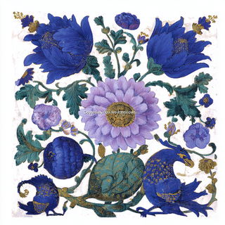 Floraloclasm style, Midjourney V7: creative pattern composition