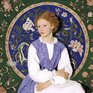 Floraloclasm style, Midjourney V7: photographic portrait of female protagonist