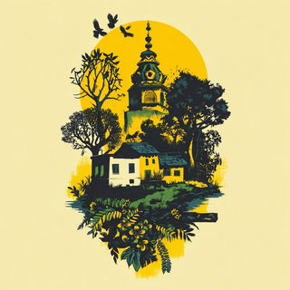 Inkcastle Puppetry style, Midjourney V7: traditional folk art