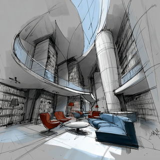 Ruincantilever style, Midjourney V7: Midlibrary