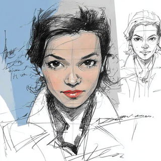 Ruincantilever style, Midjourney V7: photographic portrait of female protagonist