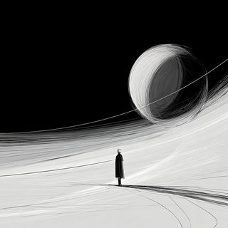 Inkveil style, Midjourney V7: cinematic shot from sci-fi movie