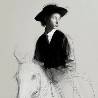 Inkveil style, Midjourney V7: classical 18th-century oil painting