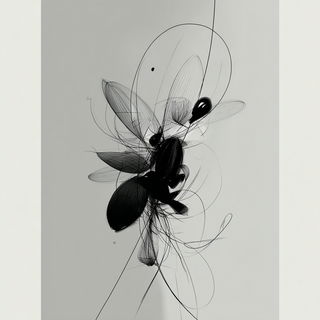 Inkveil style, Midjourney V7: creative pattern composition