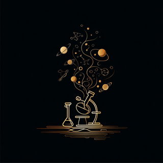 Copper Solstice style, Midjourney V7: editorial illustration for popular scientific magazine cover