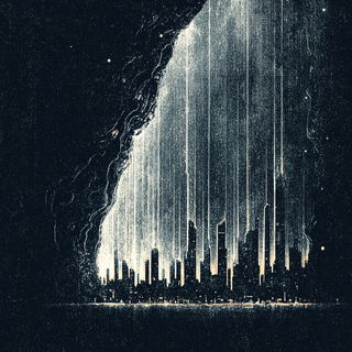 Gravemare Current style, Midjourney V7: megacity with futuristic bioarchitecture
