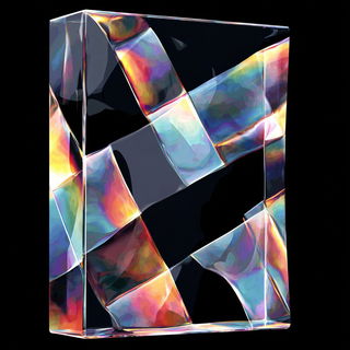 Prismavolt style, Midjourney V7: abstract 3D render