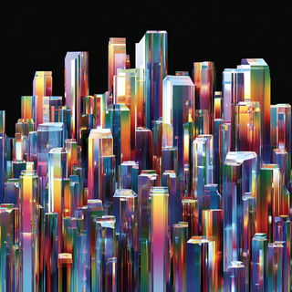 Prismavolt style, Midjourney V7: megacity with futuristic bioarchitecture