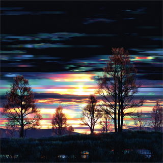 Prismavolt style, Midjourney V7: realistic landscape photograph of quiet dawn