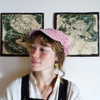 Botanink style, Midjourney V7: photographic portrait of female protagonist