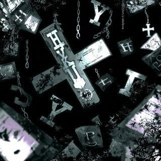 Graveglyphism style, Midjourney V7: typographic composition with large letters