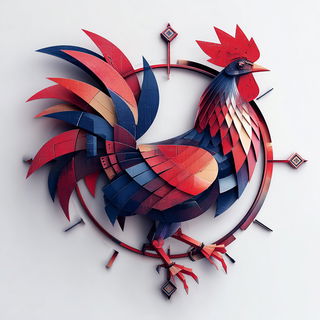 Pavilionoxide style, Midjourney V7: traditional folk art