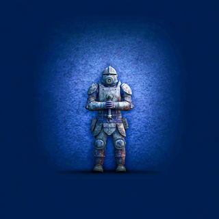 Saltwater Big Top style, Midjourney V7: concept art character design of retropunk steam knight