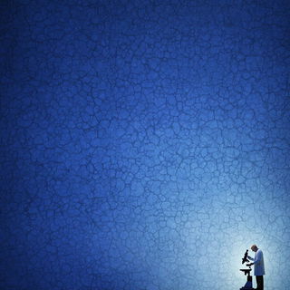 Saltwater Big Top style, Midjourney V7: editorial illustration for popular scientific magazine cover