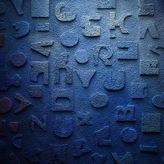 Saltwater Big Top style, Midjourney V7: typographic composition with large letters