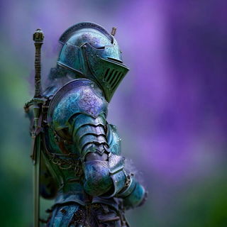 Alpine Bloomfront style, Midjourney V7: concept art character design of retropunk steam knight
