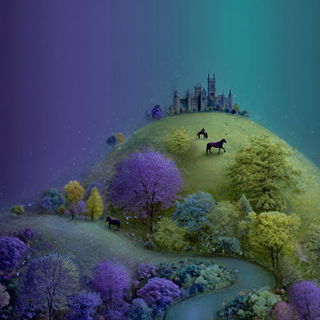 Alpine Bloomfront style, Midjourney V7: retro fairy-tale illustration