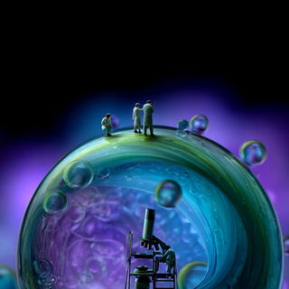 Alpine Bloomfront style, Midjourney V7: editorial illustration for popular scientific magazine cover
