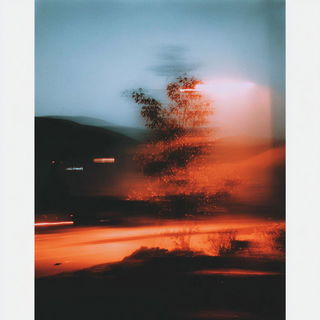 Anvil Light Trails style, Midjourney V7: realistic landscape photograph of quiet dawn