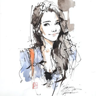 Terracontour style, Midjourney V7: photographic portrait of female protagonist